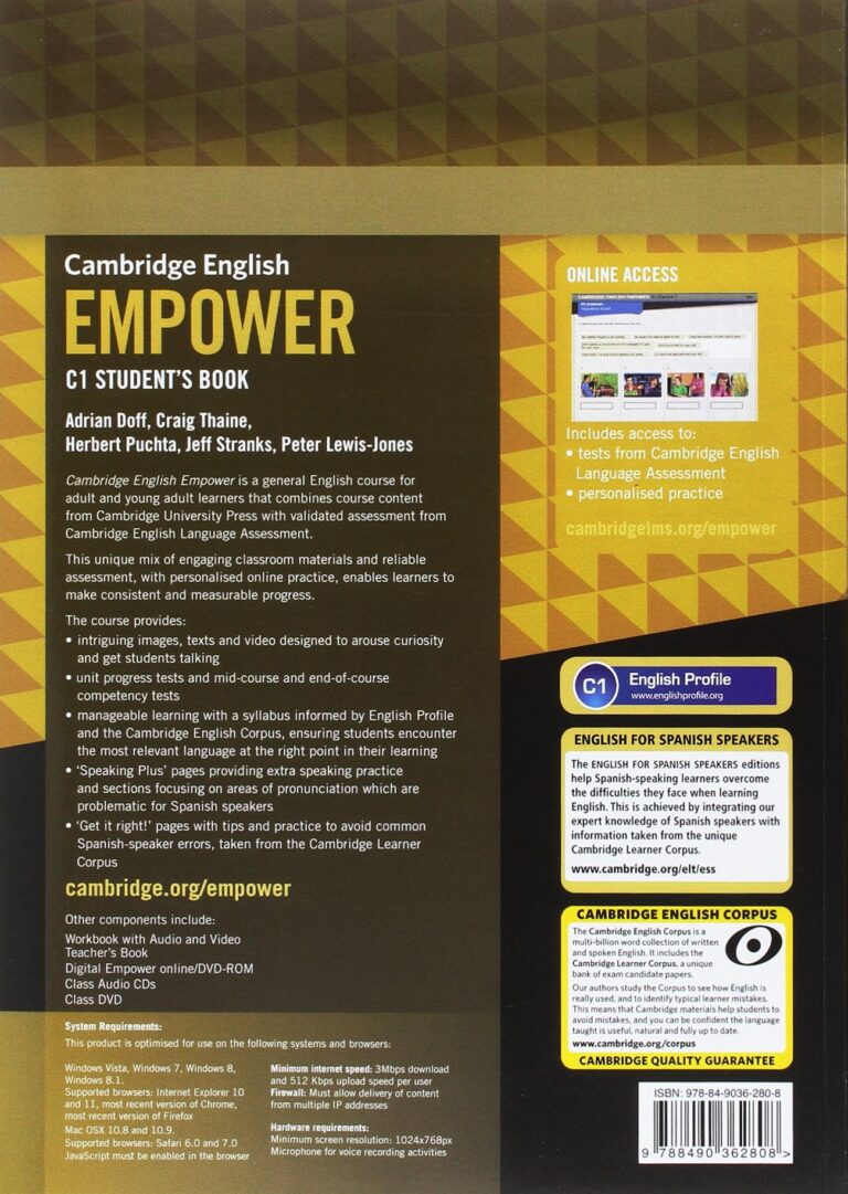 Cambridge English Empower C1 Student s Book Academia Mary Tenerife